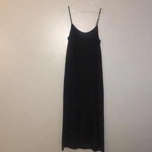 J. crew crepe maxi with slit black L never worn